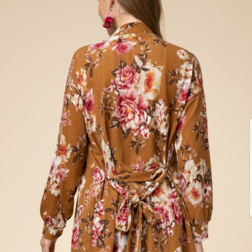 Floral Print Cardigan - Picture 5 of 5